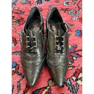 Stuart Weitzman Schoolboy Oxford Women's Shoes 7.5 Loafers Lace up Flats